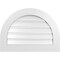 Ekena Millwork Round Top Surface Mount PVC Gable Vent: Functional, w/ 3-1/2"W x 1"P Standard Frame, 30"W x 22"H GVPRT30X2201SF - alternate 1